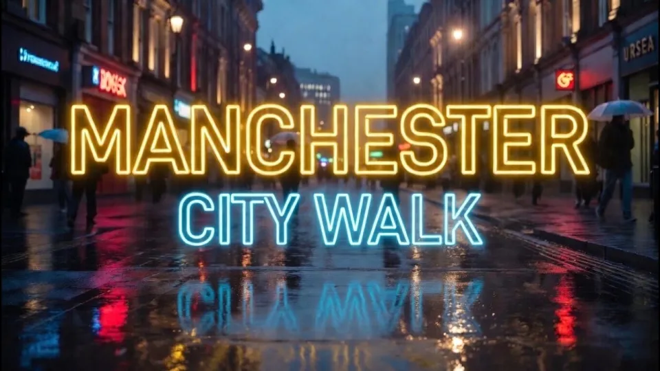 Manchester Rain Walk Reveals the City's Unique Charm and Vibrant Streets